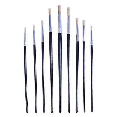 Image of Amtech S4135 9 Piece round tip art brush set