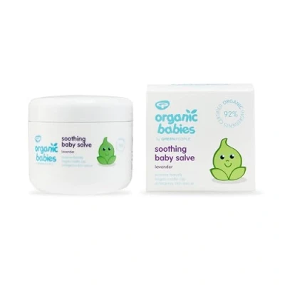 Image of Green People Organic Babies Soothing Baby Salve 100ml Natural and Non Aqueous for Lavender Scented, Eczema Friendly Gentle on Sensitive Skin Paraben Free, Cruelty Free