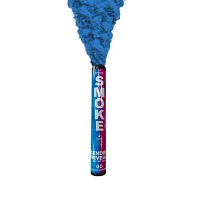 Image of EXCLUSIVE ONLINE Gender Reveal Handheld Smoke Grenades Easy to use Perfect for Your Big Announcement (Blue)