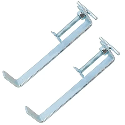 Image of 200mm Bricklaying Profile Clamp Holder Fastener Carpentry Internal Wall Clamps 2pk