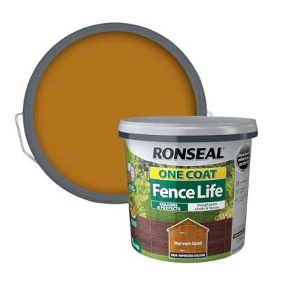 Image of Ronseal One Coat Fence Life Harvest Gold 5L