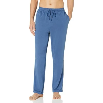 Image of Amazon Essentials Men&#039;s Cotton Knit Pyjama Trouser, Indigo, S