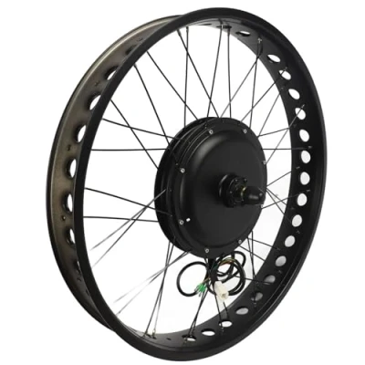 Image of Keenso Motor Wheel,Electric bike Kit,Aluminium Alloy 48V 1500W 26x4.0 Inch Electric Bicycle conversion Engine Wheel Kit(Front Drive 135mm) E accessories Riding