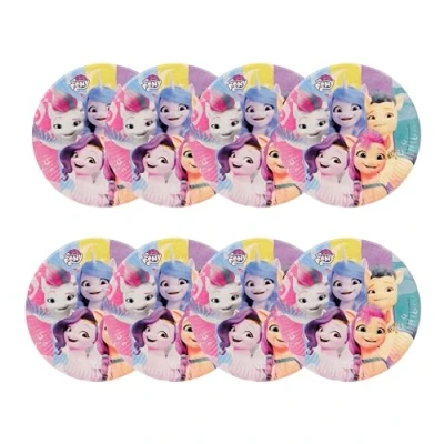 Image of Amscan 9911890 My Little Pony Kids Birthday Party Paper Plates 8 Pack