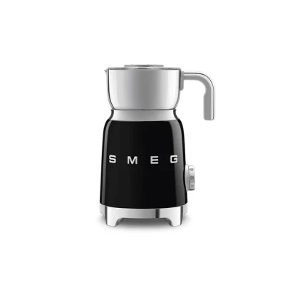Image of Smeg MFF01BLUK 600ml Milk Frother, 6 Pre Set Functions, Tritan Lid and Measuring Cup, 500W, Black