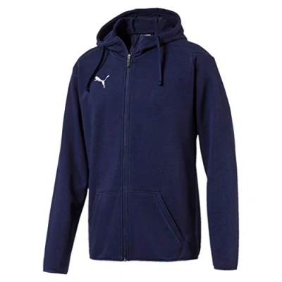 Image of Puma Men&#039;s LIGA Casual Hoody Jacket, Peacoat White, M