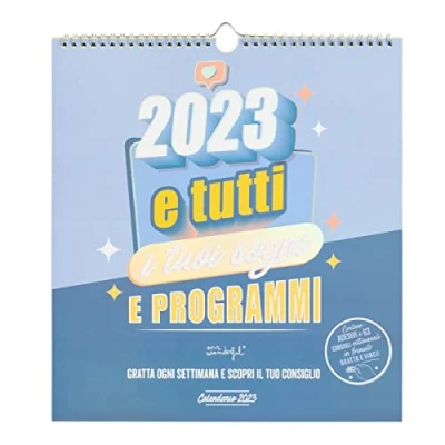 Image of Mr. Wonderful Wall calendar 2023 and all your dreams programs, blue