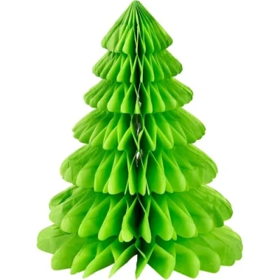 Image of Unique Party 63548 30cm Honeycomb Christmas Tree Table Decoration