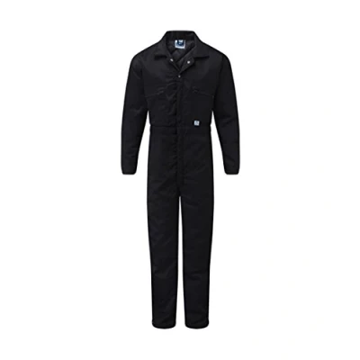Image of Men&#039;s Blue Castle Quilted Zip Front With Cover Placket Boiler Suit Coverall Overall plumber Wear Work Navy (Large Chest To Fit 42 44&quot;, Blue)