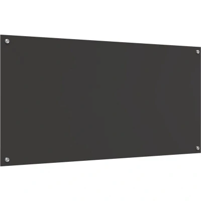 Image of vidaXL Dark Grey Kitchen Backsplash 120x60x0.6 cm Tempered Glass
