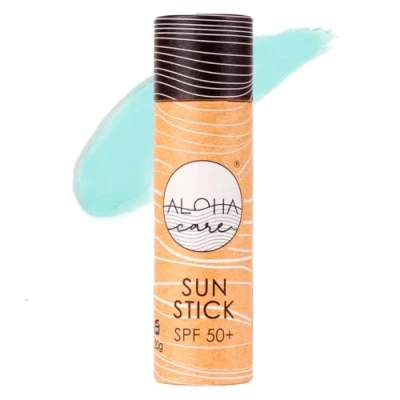 Image of Aloha Sun Stick SPF 50+ Ideal for Water Sports &amp; Surfing Mineral Sunscreen 50 Face, Sunblock Stick, Block Sticks Zinc Alternative Sunstick 20g Teal