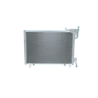 Image of 1819980, 1856010, C1B119710DA, C1B119710DB, D2BZ19712A Condenser NRF 350400 with seal ring 18,5mm Aluminium 542mm R134a FORD: FIESTA 6, B Max