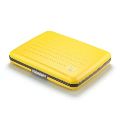 Image of ÖGON Aluminium Wallet Smart case V2 Large Hidden Compartment for Coins and banknotes RFID Blocking Card Holder Up to 10 Cards, Receipts