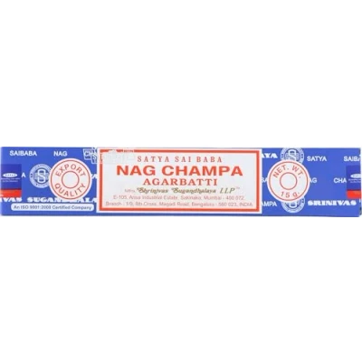 Image of Satya Sai Nag Champa Incense 12 X 15G