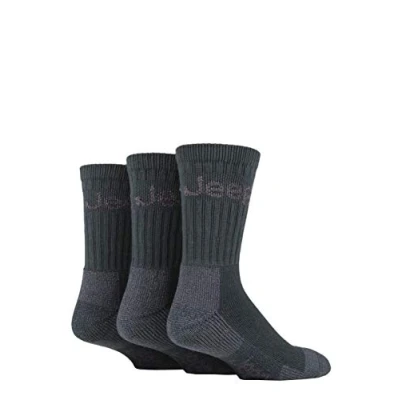 Image of 3 Pair Forest Green Luxury Terrain Socks Men&#039;s 6 11 Mens Jeep