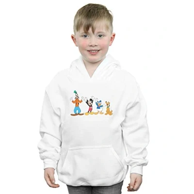 Image of Disney Boys Mickey Mouse Friends Hoodie White 12 13 Years