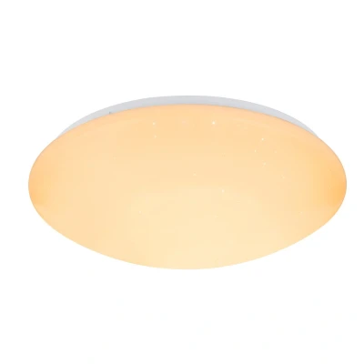 Image of Atreju I Flush Ceiling Light White 1x RGB LED Dimmable 2700 6500K Remote Control Timer
