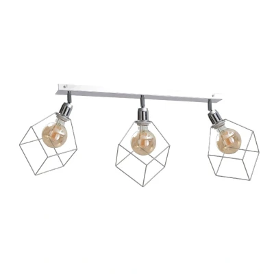 Image of Ruben Ceiling Spotlight Bar Silver, 63cm, 3x E27