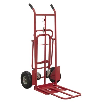 Image of Sealey Sack Truck 3 in 1 with Pneumatic Tyres 250kg Capacity