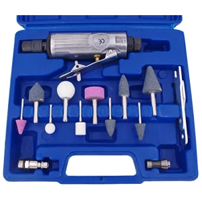 Image of US PRO 15pc MINI 1/4&#039;&#039; AIR DIE GRINDER SET 8419