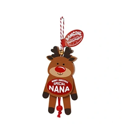 Image of History &amp; Heraldry Personalised Dancing Christmas tree Decorations (Special Nana)