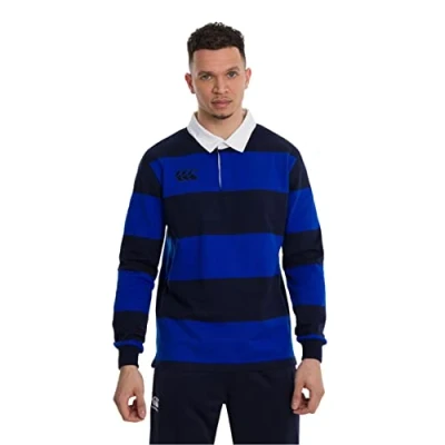 Image of Canterbury Men&#039;s Long Sleeve Retro Hoop Jersey, China Blue, M
