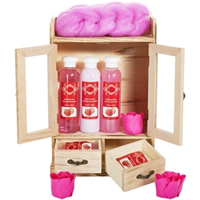Image of BRUBAKER Cosmetics &#039;Strawberry&#039; Bath and Body Gift Set (10 Pieces)