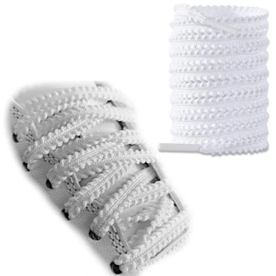 Image of Shark Tooth Laces, Running Shoe 120cm (White)