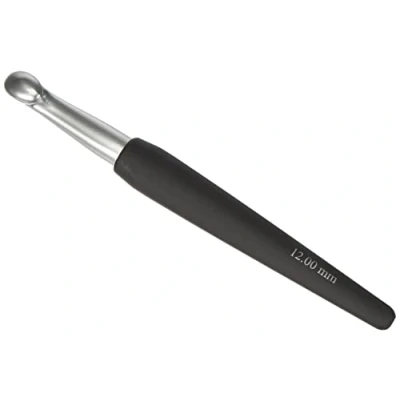 Image of KnitPro KP30892 12 mm Aluminium Crochet Hook, Silver