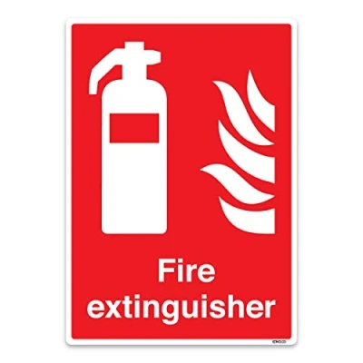 Image of Fire Extinguisher Safety Sign Self adhesive Vinyl Sticker, Action Signs A5 210 x 148mm