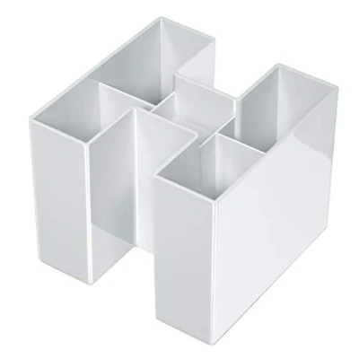 Image of HAN 17455 11,BRAVO Desk Tidy. A real eye catcher: trendy, glossy, expandable, distinctive and puristic, light grey