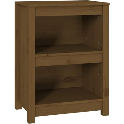 Image of vidaXL Book Cabinet Honey Brown 50x35x68 cm Solid Wood Pine