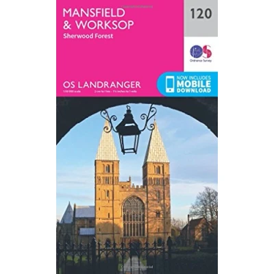 Image of Landranger Active 120 Mansfield &amp; Worksop, Sherwood Forest Map With Digital Version