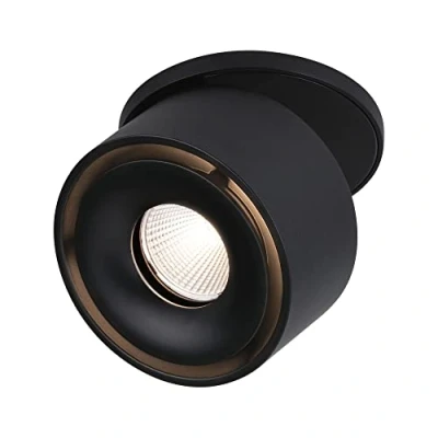 Image of Paulmann Spircle 93370 LED Recessed Light 78 mm Including 1 x 8.0 W Warm White Black Matt Aluminium Lighting System 3000 K