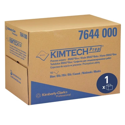Image of Kimtech Process Wipers 7644 1 BRAG box x 160 cloths, blue