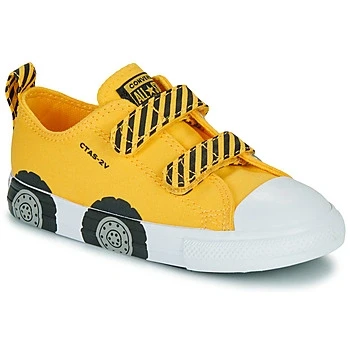 Image of Converse Chuck Taylor ALL STAR Unisex Trainers for kids, Size: 5K, Amarillo/black/white Textile