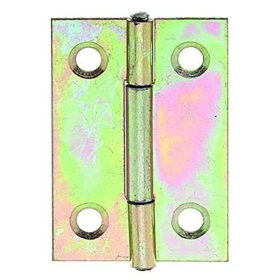 Image of Narrow Hinge 38 x 26 mm / 50 STK. Oberflaeche: galvanisch Gelb verzinkt