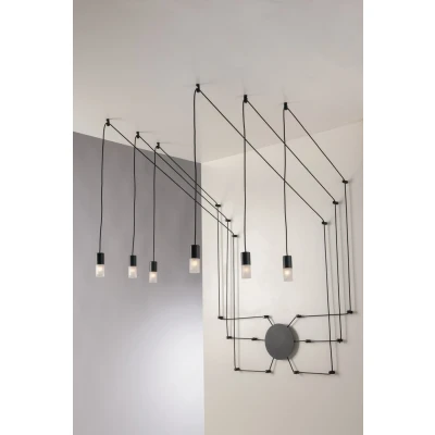 Image of SPIDER 6 Light Pendant Ceiling Anthracite 500cm