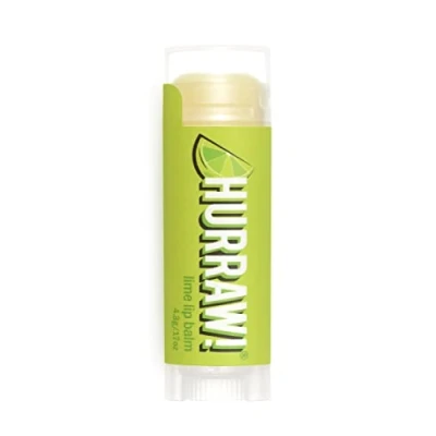Image of Hurraw! Lime Lip Balm: Organic, Certified Vegan, Cruelty and Gluten Free. Non GMO, 100% Natural Ingredients. Bee, Shea, Soy Palm Made in USA