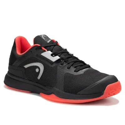 Image of HEAD Unisex Sprint Team Sports Shoe, Black/Coral, 11.5 UK