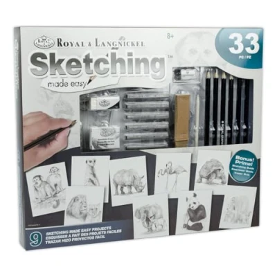 Image of Royal Brush &amp; Langnickel Sketching Made Easy Activity Set,Blue