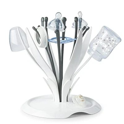 Image of NUK Multi Purpose Baby Bottle Drying Rack Fits up to 6 Bottles and Accessories Easy Assemble Dishwasher Safe