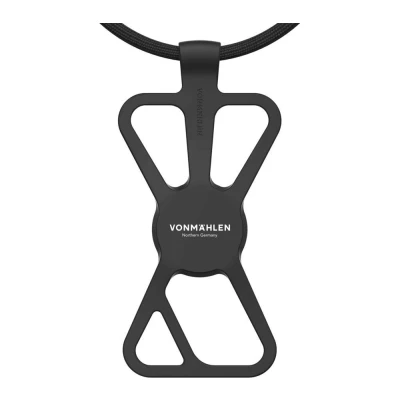 Image of VONMÄHLEN Infinity Mobile Phone Chain Universal Case with Detachable Neckstrap Compatible any and Smartphone Elegant Lanyard Strap Made of Nylon &amp; Silicone Black