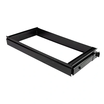 Image of Mr Office Roll out filing frame for Bisley systems storage cupboards and tambours black
