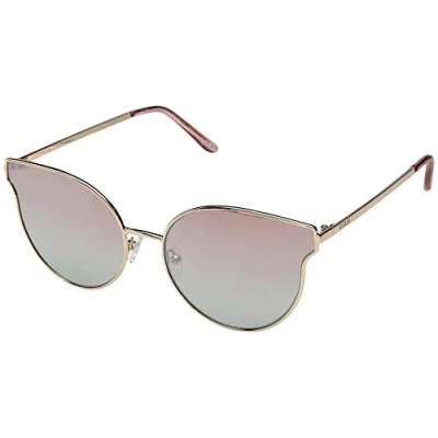 Image of Guess Womens Sunglasses GF0353 28U Gold Rose Mirrored Metal (archived) One Size