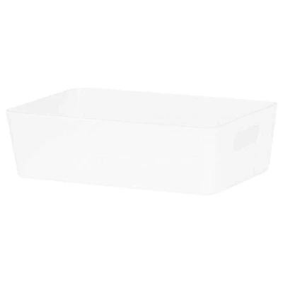 Image of Wham 11.01 20cm Rectangular Home Studio Storage Basket (White)