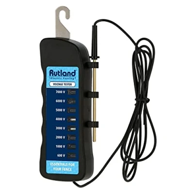 Image of Rutland Essentials Fence Voltage Tester, Black