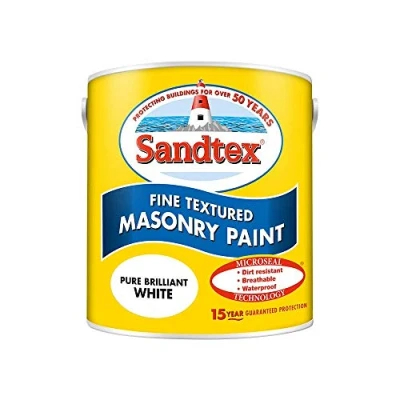 Image of Sandtex Retail Fine Textured Masonry Brilliant White 2.5 L