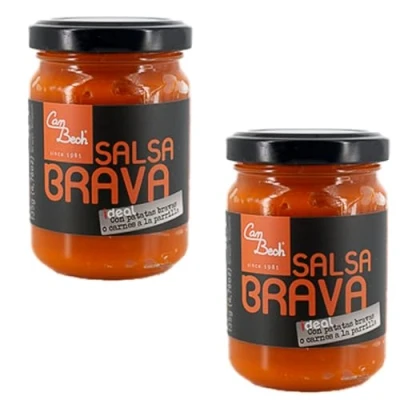 Image of Pack of 2 Brava Sauce, Salsa 135g Spicy Tomato Sauce
