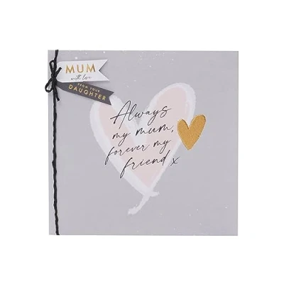 Image of UK Greetings Birthday Card for Mum from Daughter Love Heart Design